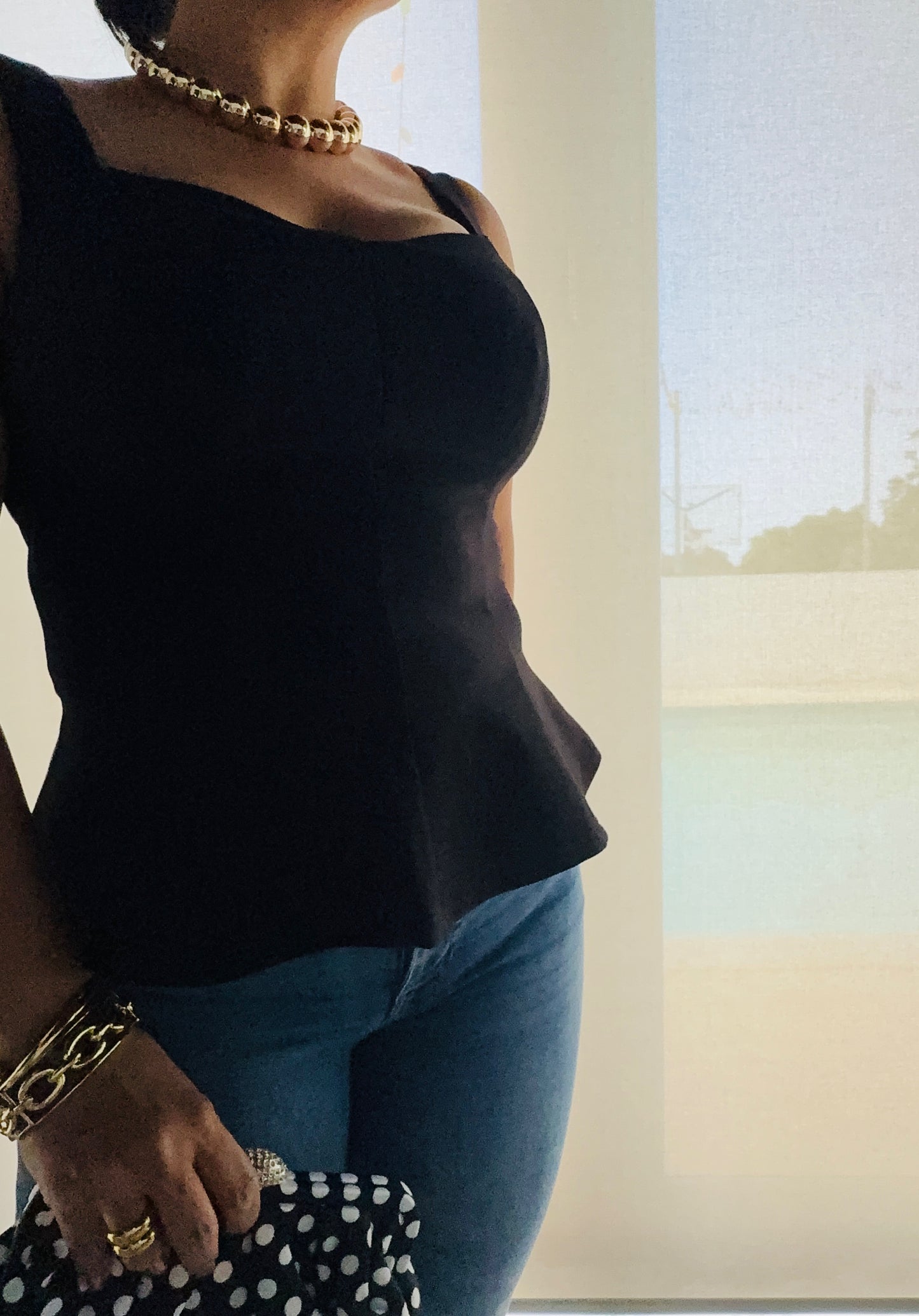 Peplum Fitted Top