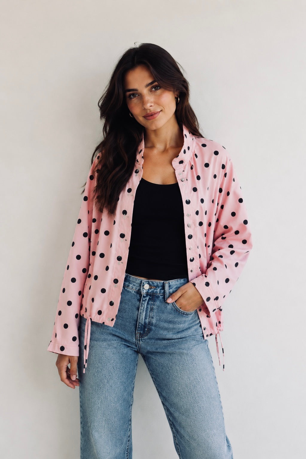 Polka Dot Pink Jacket