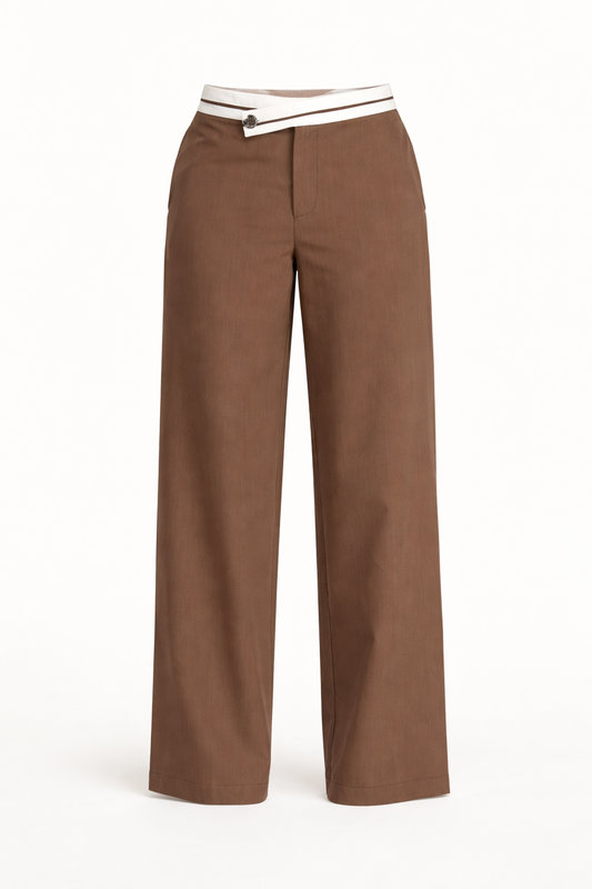 Taupe Detail Pants