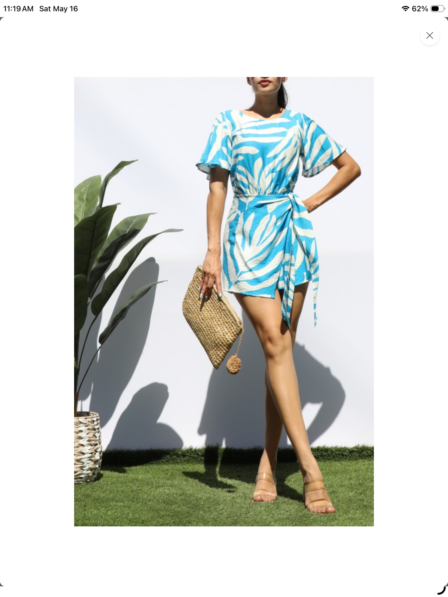 Leaf Wrap Romper
