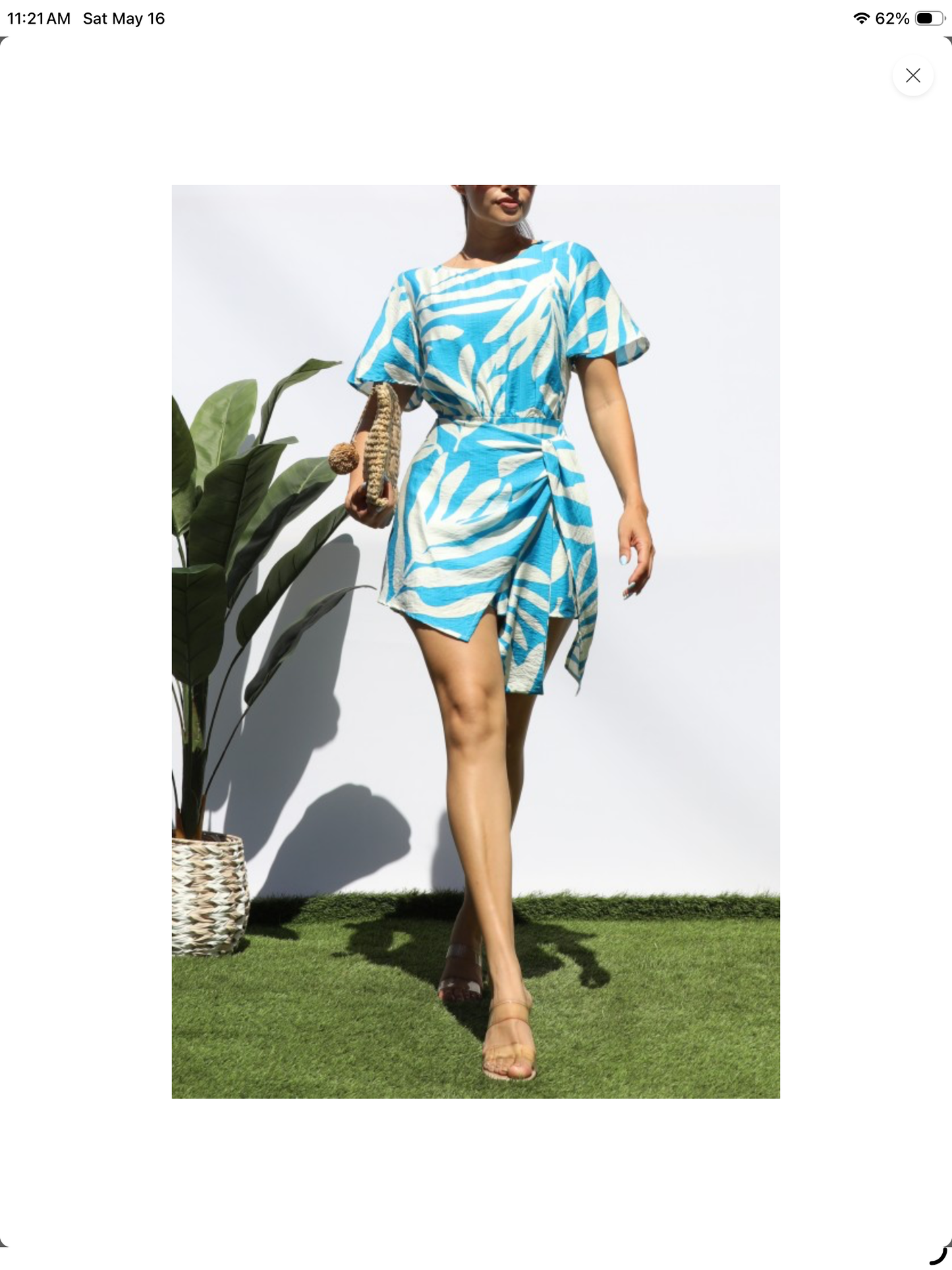 Leaf Wrap Romper