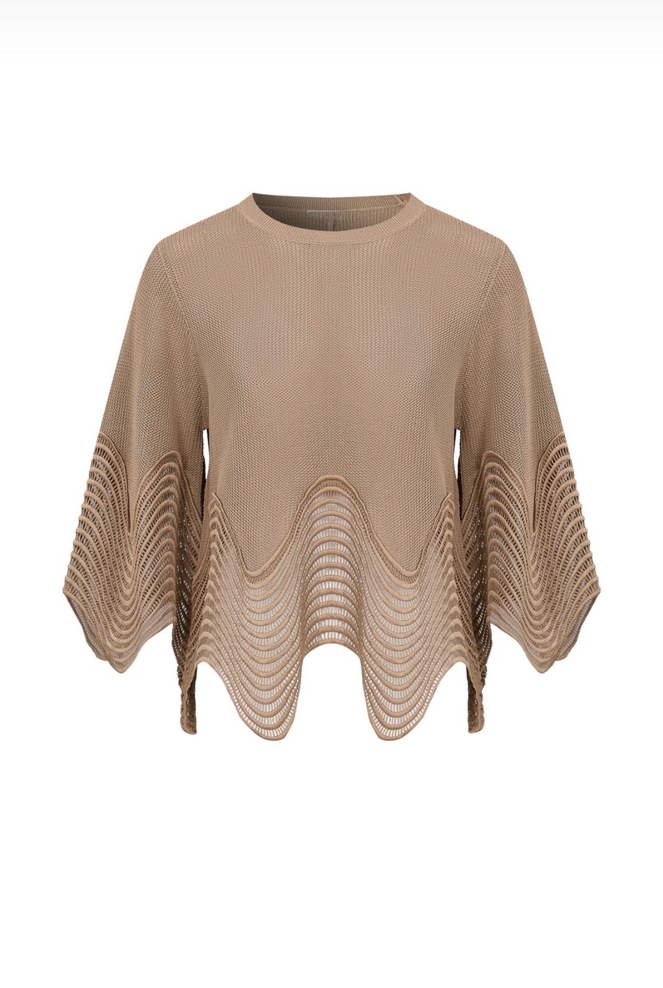 Wave Detail Knit Top