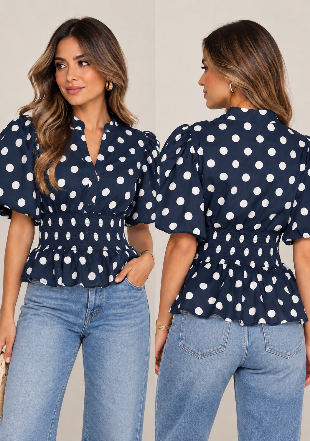 Navy Belle Top